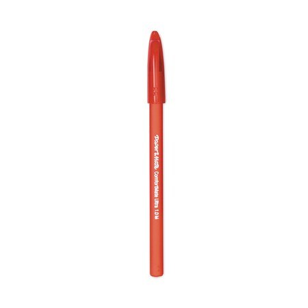 Paper Mate ComfortMate Ultra Stick Ballpoint Pen, Medium 1mm, Red, PK12 6120187